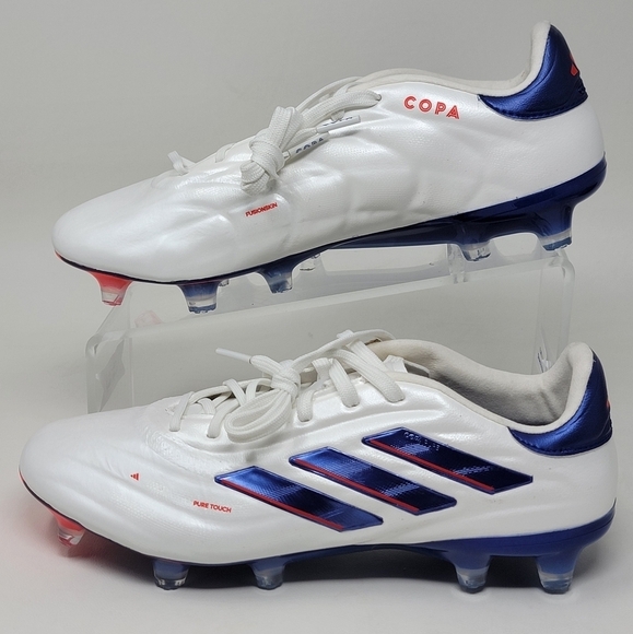 adidas Soccer Copa Pure 2 Elite FG Cloud White Blue Cleats IG6402 Men's Size 7 - Picture 2 of 12
